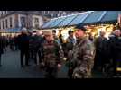 Le général Christian Bailly à la rencontre lundi soir des soldats engagés dans l'opération Sentinelle à Montbéliard