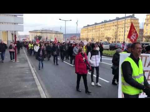 La CFDT dans la rue à Belfort