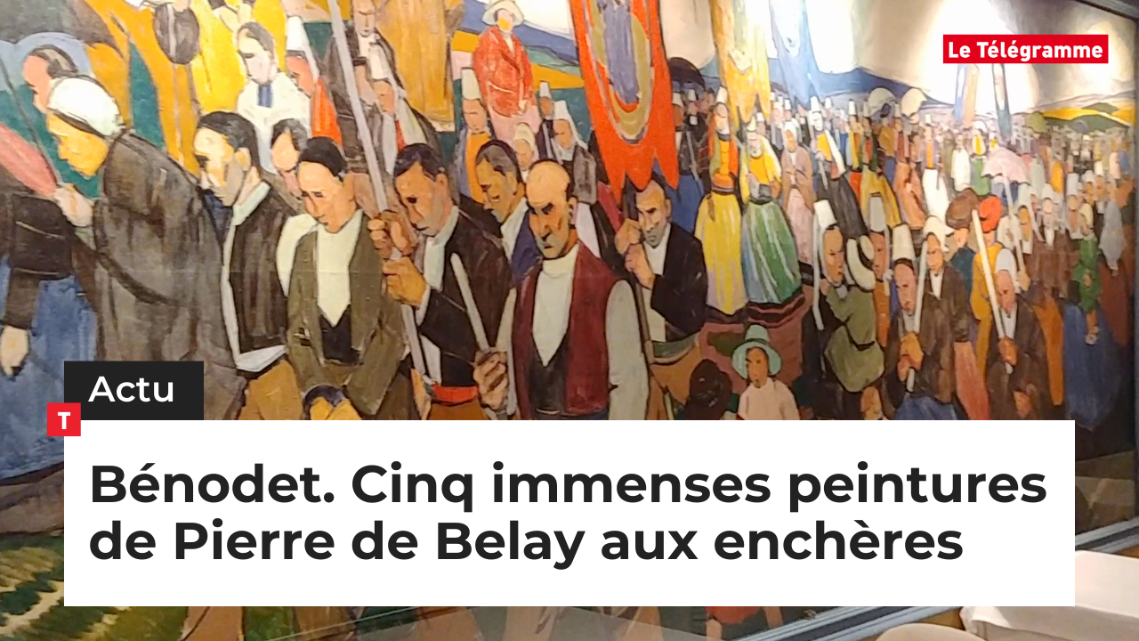 Bénodet. Cinq immenses peintures de Pierre de Belay aux enchères (Le Télégramme)