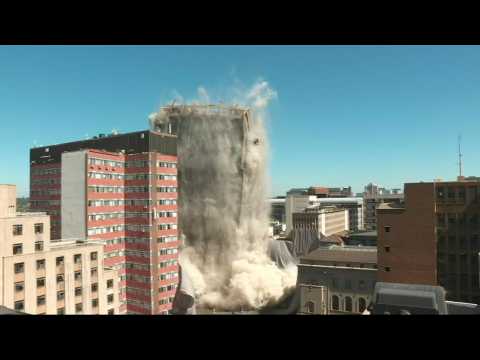 Johannesburg building demolished
