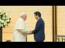 Pope Francis meets with Japan's Abe during Tokyo visit