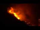US: Cave fire rages on hills in Santa Barbara - Label : AFPTV - First images - Category : News