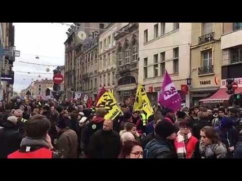 Nancy : le cortège est pour l’instant arrêté