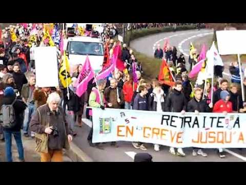 Besançon : les manifestants son partis de la gare Viotte
