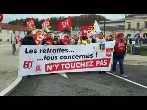 Bar-le-Duc : 600 manifestants à l'appel de l'intersyndicale ce mardi à 14 h 30