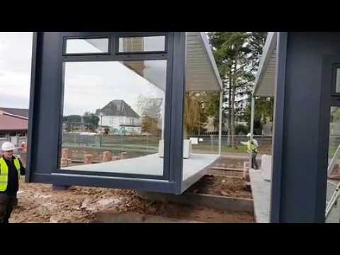 Faulquemont : installation des modules du futur périscolaire