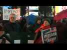 Hundreds rally for impeachment in Times Square