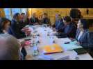 Pension strike: head of France's employer federation meets government - Label : AFPTV - First images - Category : News