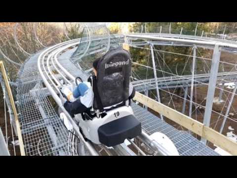 Lac Blanc :  on a testé la luge "Tricky Track"