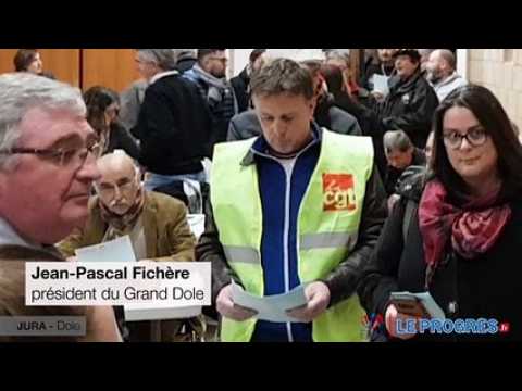 Une vingtaine de manifestants au conseil d’agglomération du Grand Dole