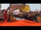 Protest in Old Delhi against citizenship law