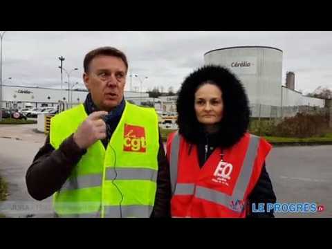 Grève des syndicats CGT et FO à l’entreprise Cérélia de Rochefort-sur-Nenon
