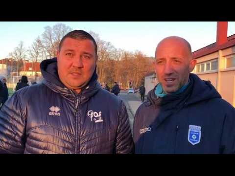 Football - Les voeux de Djamel Menaï et Michaël Grand