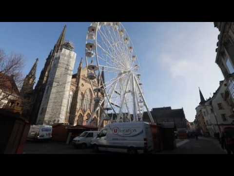 Mulhouse : l'heure du démontage au marché de Noël