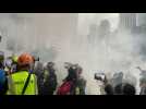Tear gas fired in Hong Kong