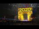 France: Parisians and tourists welcome 2020 on the Champs-Elysées