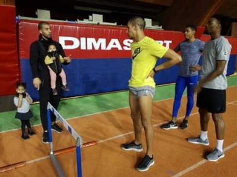 Benjamin Compaoré, athlète et entraîneur à l'INSEP