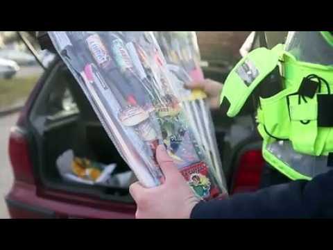 Contrôle routier à la recherche de pétards sur le pont de Gambsheim
