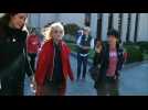 Jane Fonda leaves courthouse after arrest at climate protest