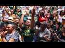 Coupe du monde de Rugby : la liesse en Afrique du Sud