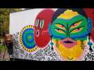 Kashink, la street-artiste à moustache réveille Le Mur