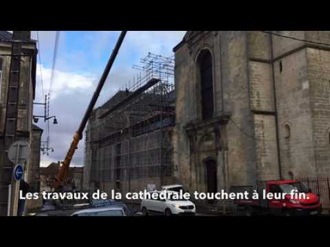 Verdun : l'échafaudage de la cathédrale a commencé à être démonté