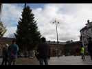 Saverne : le sapin de Noël trône sur la place du château