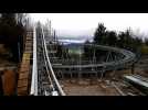 Lac Blanc : Construction de la piste de luge