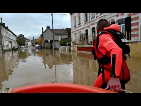 Flooding after heavy rain storms hits Pas-de-Calais in northern France