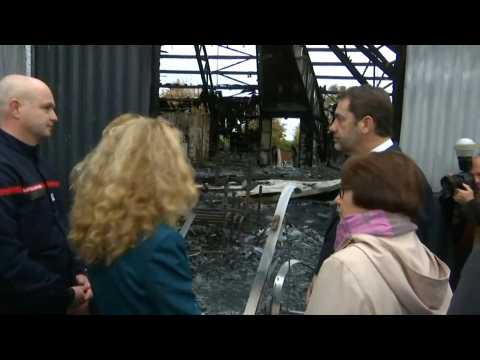 France: Ministers visit burnt circus school in Paris suburb