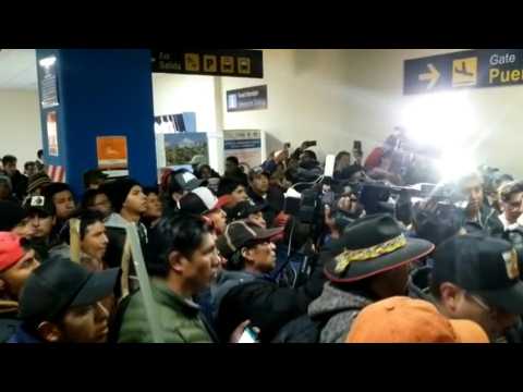 Morales supporters prevent opposition leader from leaving airport