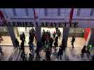 Grève du 5 décembre : des gilets jaunes tentent de s'infiltrer à l'intérieur des Galeries Lafayette