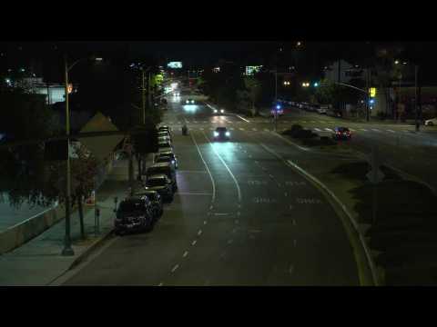 Audi e-tron Sportback night driving in Los Angeles