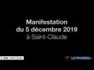 Manifestation du 5 décembre à Saint-Claude
