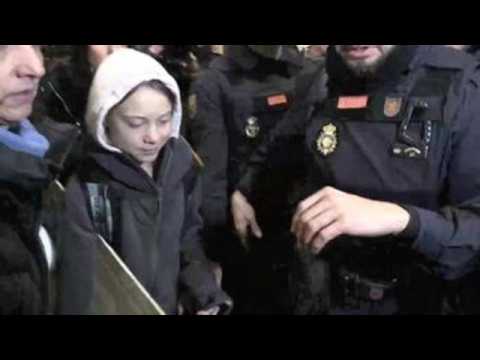 Greta Thunberg arrives in Madrid for COP25