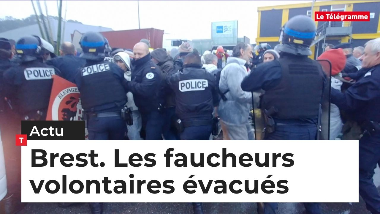 Brest. Les faucheurs volontaires évacués du port de commerce (Le Télégramme)