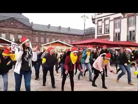 Les élèves-infirmiers de l'IFSI de Saverne se mobilisent pour le Téléthon et entament une flash-mob