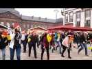 Les élèves-infirmiers de l'IFSI de Saverne se mobilisent pour le Téléthon et entament une flash-mob