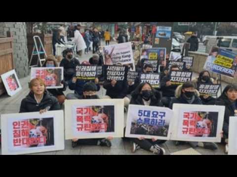 South Korean students hold rally in support of Hong Kong's pro-democracy protest