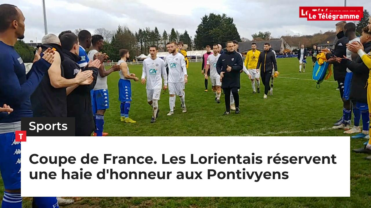 Coupe de France. Les Lorientais réservent une haie d'honneur aux Pontivyens (Le Télégramme)