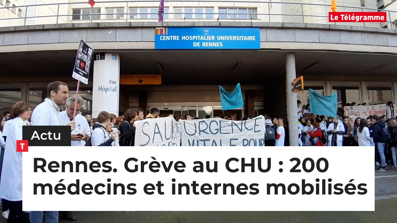 Rennes. ​Grève au CHU : 200 médecins et internes mobilisés (Le Télégramme)