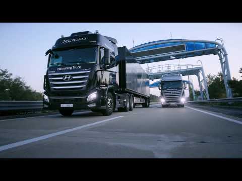 Hyundai Motor demonstrates autonomous driving tech capabilities with first successful truck platooning trial