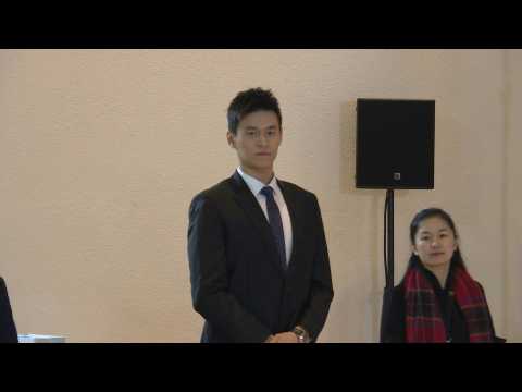 Chinese swimmer Sun Yang arrives for CAS hearing over doping