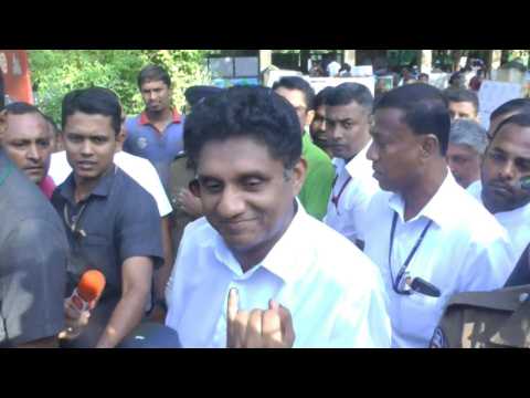 Sri Lanka: Premadasa votes in presidential election
