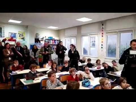 Jean-Michel Blanquer en visite à l'école primaire à Lay-Saint-Christophe (54)