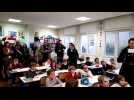 Jean-Michel Blanquer en visite à l'école primaire à Lay-Saint-Christophe (54)