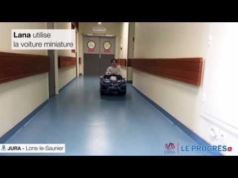 A l’hôpital de Lons-le-Saunier, les enfants se rendent au bloc opératoire en petite voiture électrique