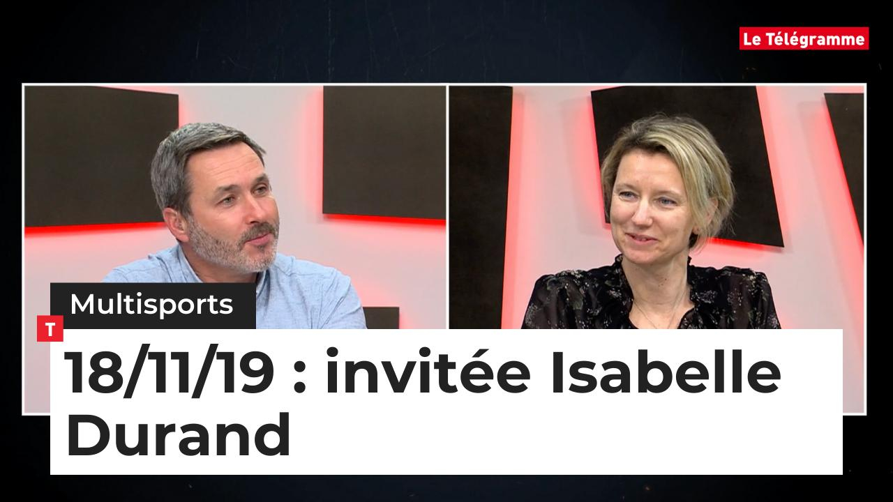 Multisports du lundi 18 novembre 2019 : invitée Isabelle Durand (Le Télégramme)