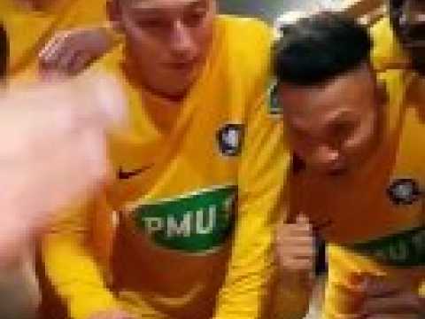Football (coupe de France): la joie dans le vestiaire des Thaonnais après la qualification pour le 8e tour de la coupe de Vosges