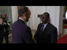 Senegalese President Macky Sall meets with French Prime Minister Edouard Philippe in Dakar